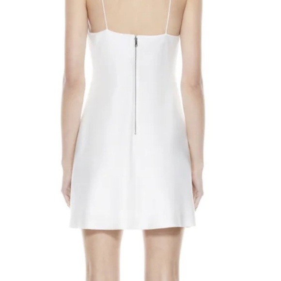 Alice + Olivia White Harmony Mini Slip Size 10 Dress $295 - Picture 3 of 5